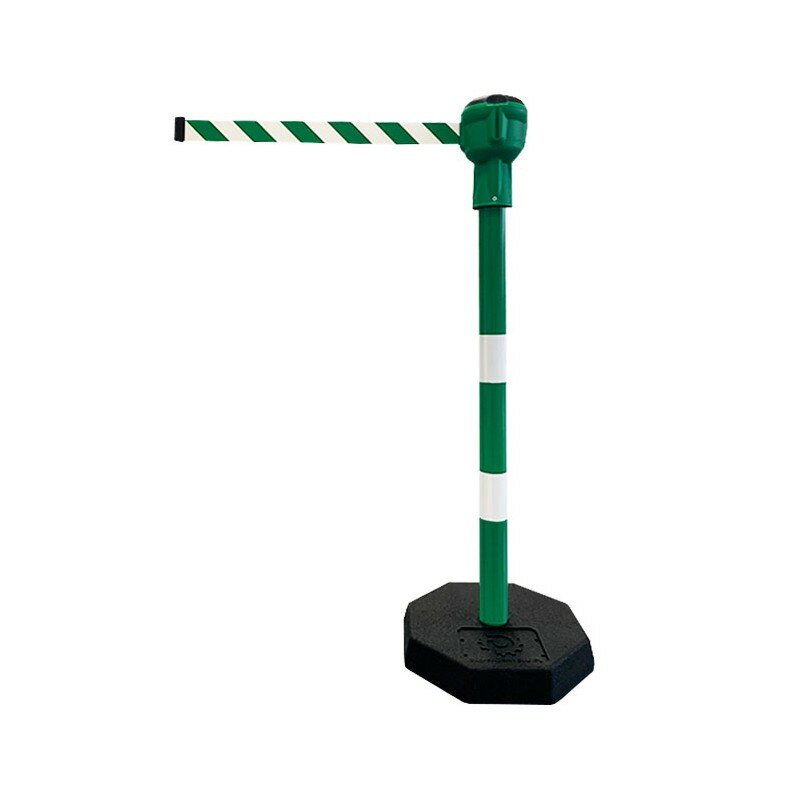 Zeleno-biely oceľový vymedzovací stĺpik Skipper - dĺžka 900 cm, výška 116 cm