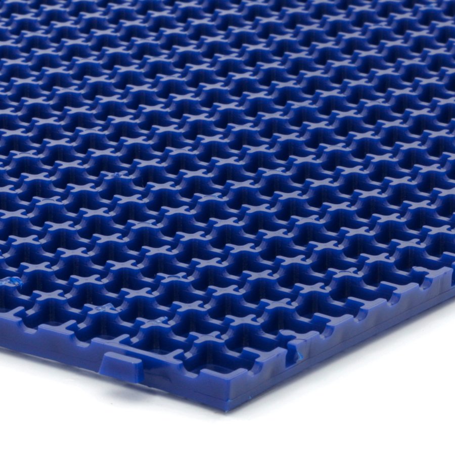 Modrá plastová terasová dlažba Linea Flextile - dĺžka 39 cm, šírka 39 cm a výška 0,8 cm