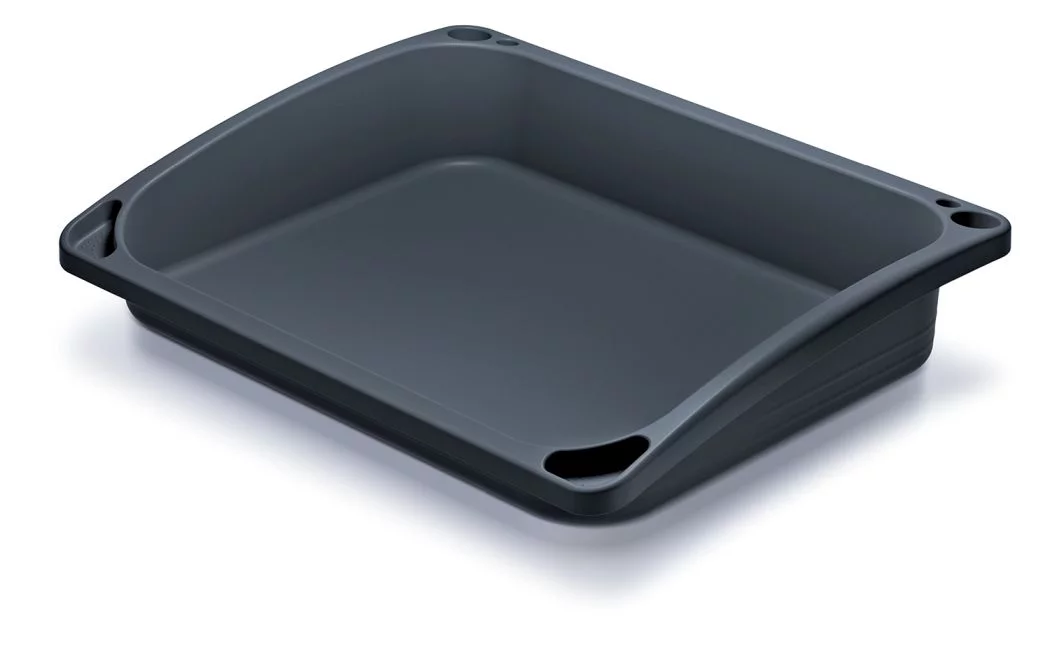 Anzuchtschale aus Kunststoff ohne Abdeckung - Länge 57,6 cm, Breite 45,6 cm, Höhe 11 cm - graues
