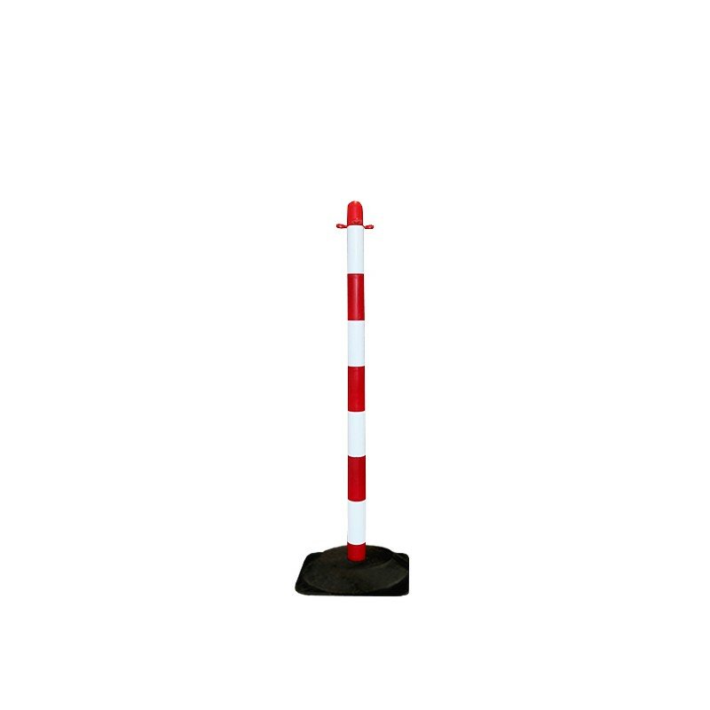 Bielo-červený plastový vymedzovací stĺpik SCV - výška 90 cm