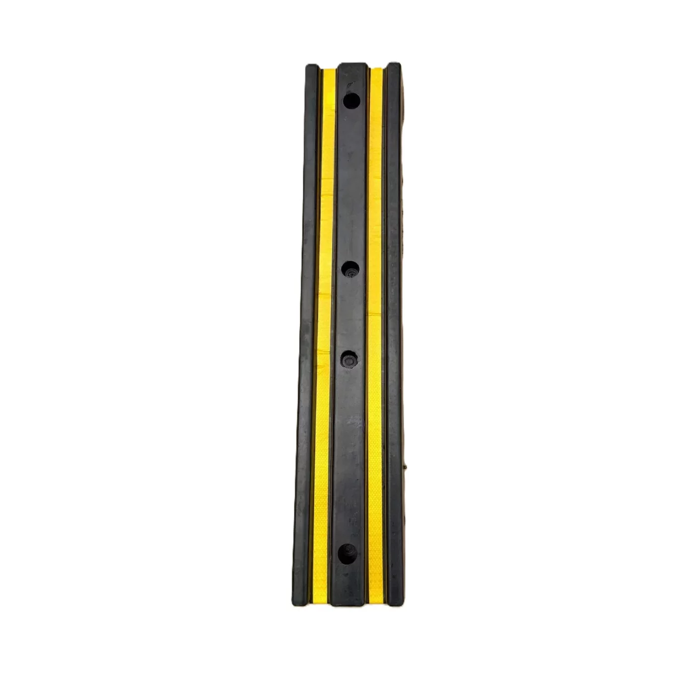 Rampenstopp aus Gummi - Länge 100 cm, Breite 20 cm, Höhe 7 cm - gelb-schwarzer