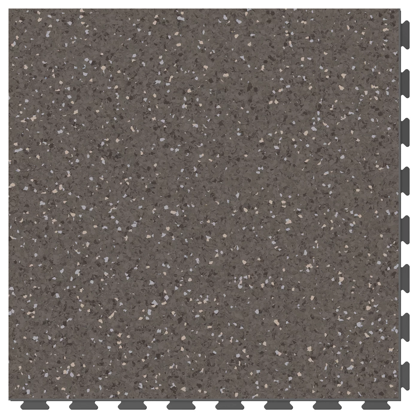 Šedá plastová vinylová dlažba Fortelock Business Sauda Cold Lava G003 - délka 64 cm, šířka 64 cm, výška 0,7 cm