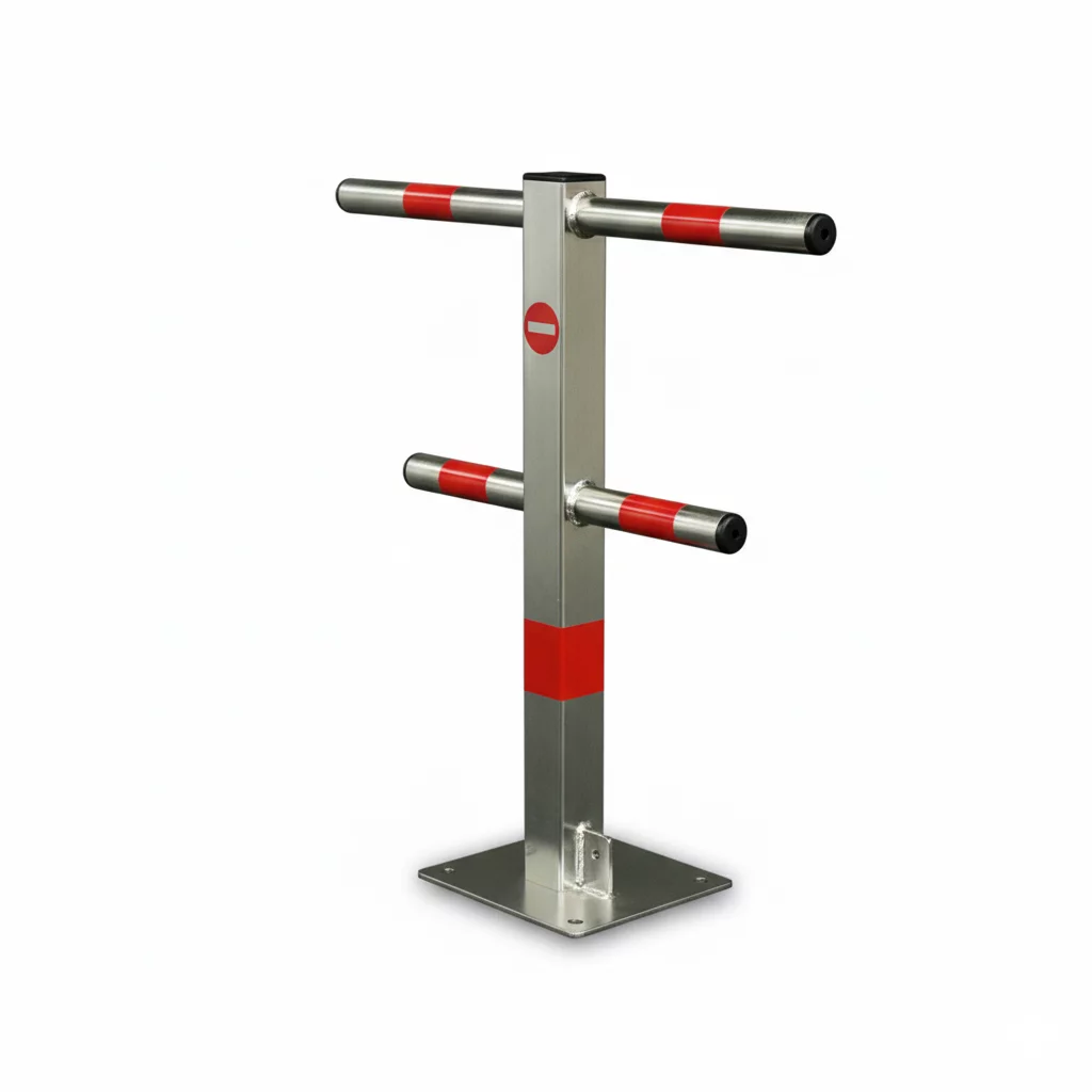 Parkschranke aus Stahl - Breite 55 cm, Höhe 60 cm - Silber