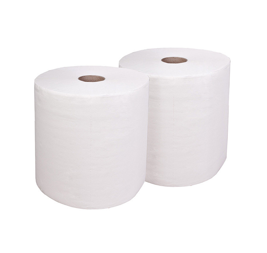 Papírová průmyslová čistící utěrka - délka 26,3 cm a šířka 30 cm - 800 útržků a 2 ks