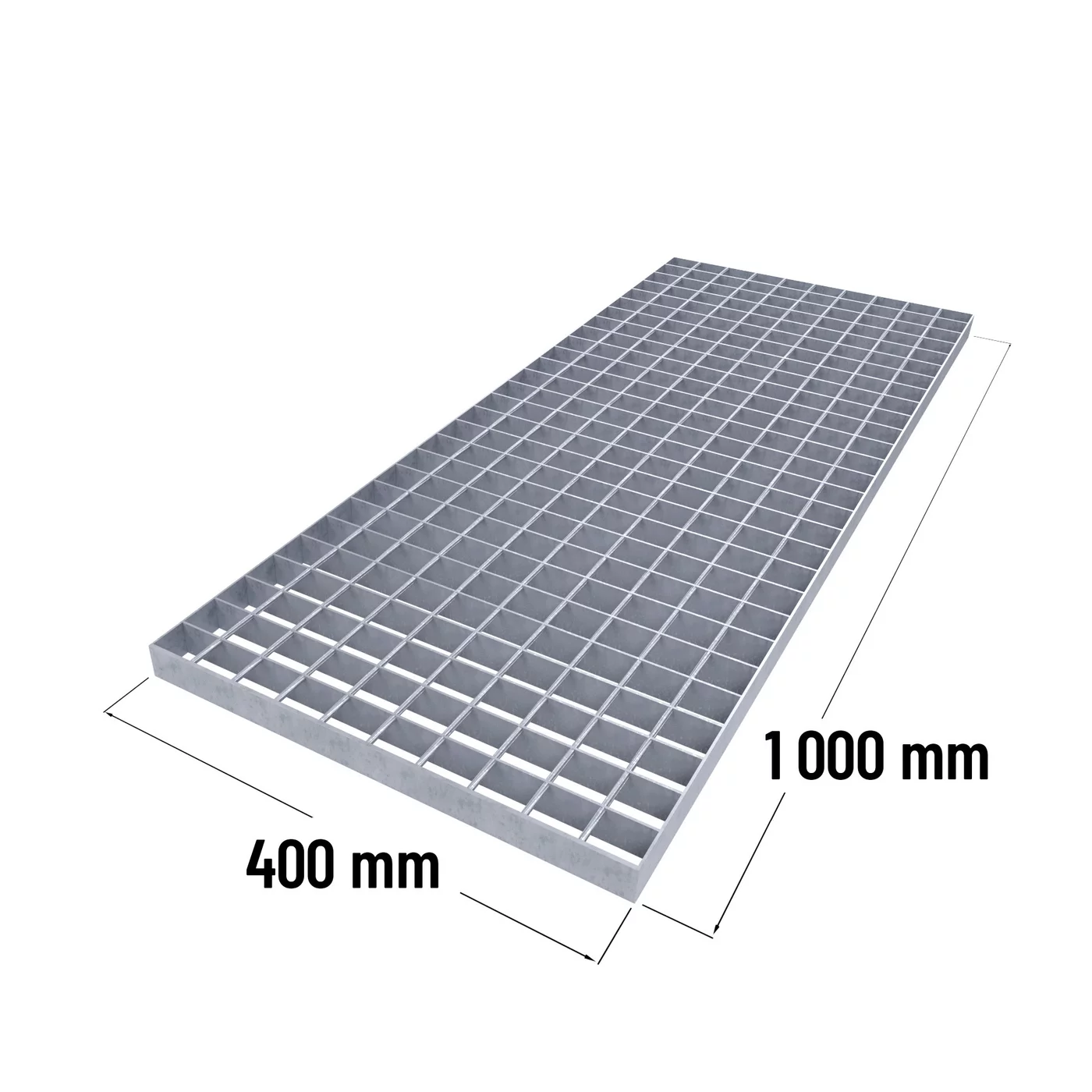 Kratka podłogowa stalowa ocynkowana spawana (30/2, 34/38) FLOMA WeGr - długość 40 cm, szerokość 100 cm, wysokość 3 cm