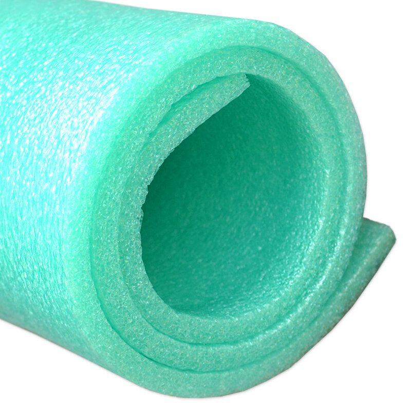 Modro-zelená penová gymnastická podložka na cvičenie MASTER - dĺžka 90 cm, šírka 50 cm, výška 0,8 cm