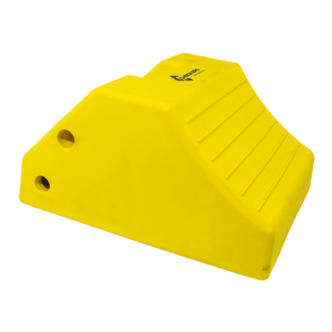 Žltý plastový zakladací klin MC3010 - dĺžka 45 cm, šírka 38,5 cm, výška 25,5 cm