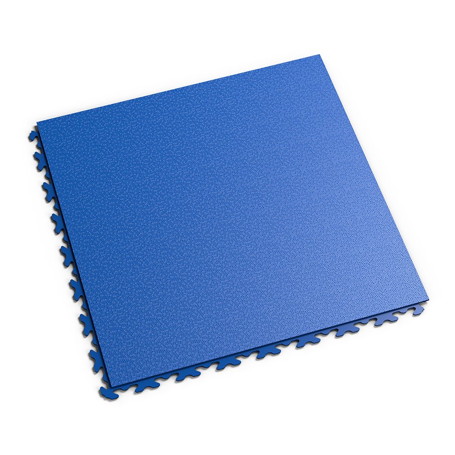 Modrá PVC vinylová záťažová dlažba Fortelock Invisible - dĺžka 46,8 cm, šírka 46,8 cm a výška 0,67 cm