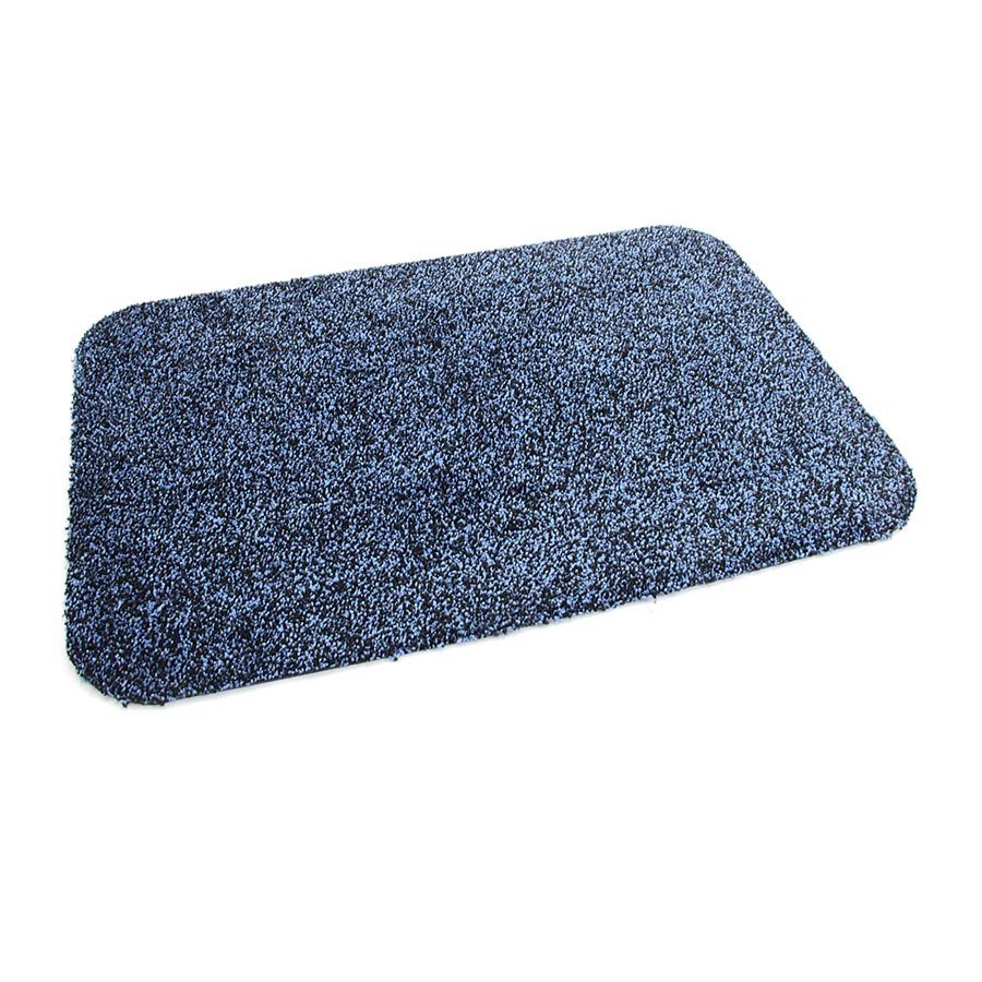 Modrá pratelná vstupní rohož FLOMA Majestic - šířka 100 cm, výška 0,6 cm