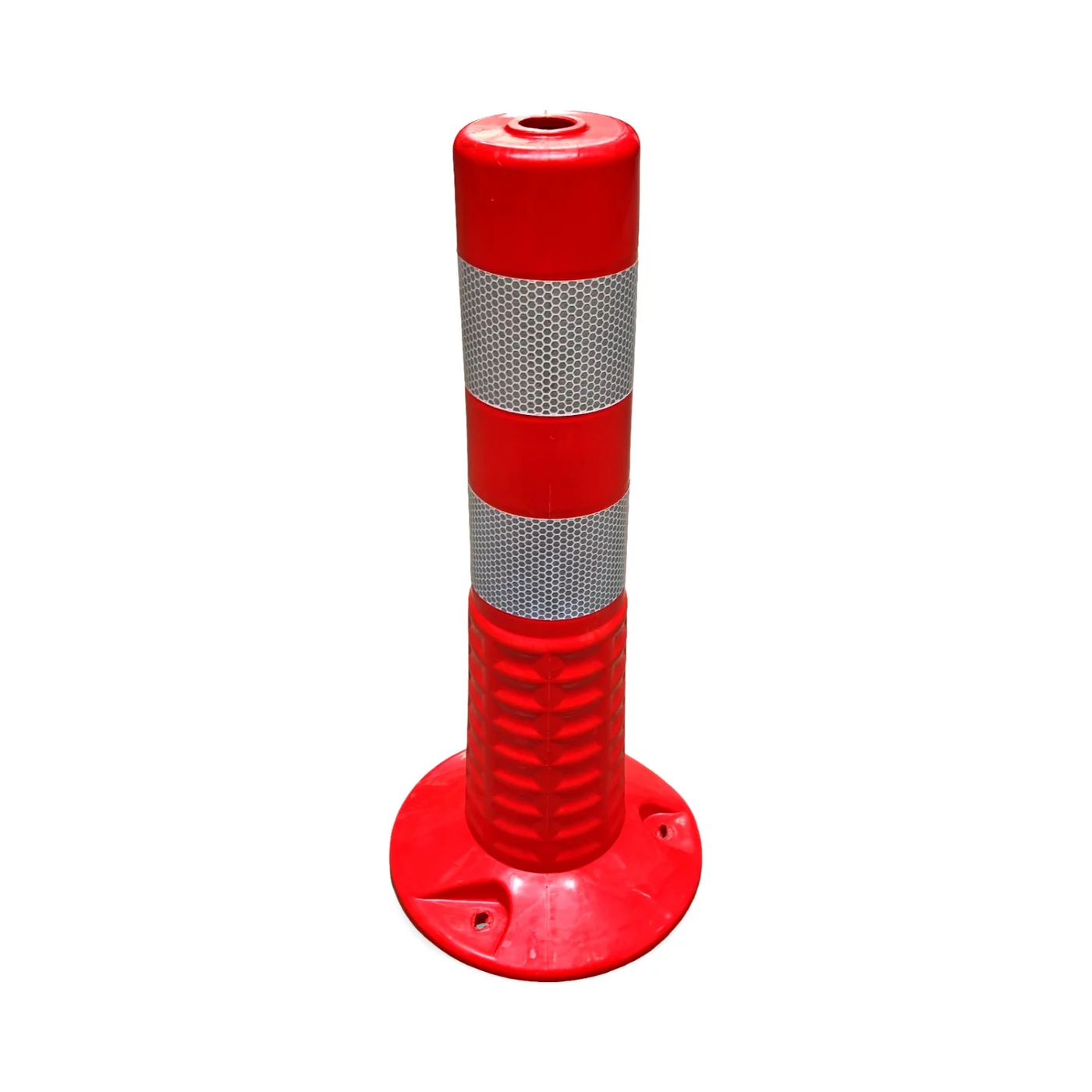Verkehrspfosten aus Kunststoff Und aus PU FLOMA - Durchmesser 8 cm, Höhe 45 cm - Rot