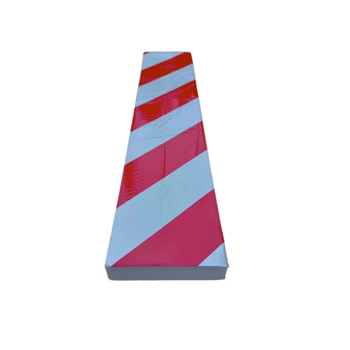 Wandschutz aus Schaumstoff (Streifen) - Länge 50 cm, Breite 10 cm, Dicke 2 cm - rot-weißer