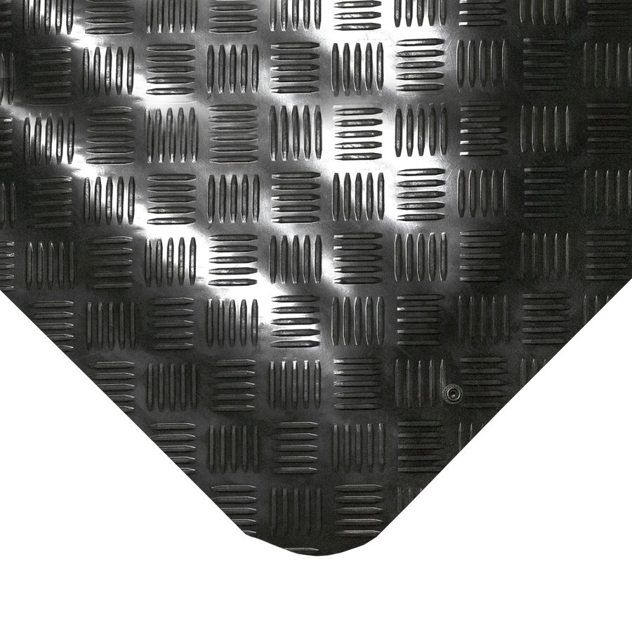 Černá gumová protiúnavová olejivzdorná ESD antistatická rohož (metráž) - délka 1 cm, šířka 100 cm, výška 1 cm