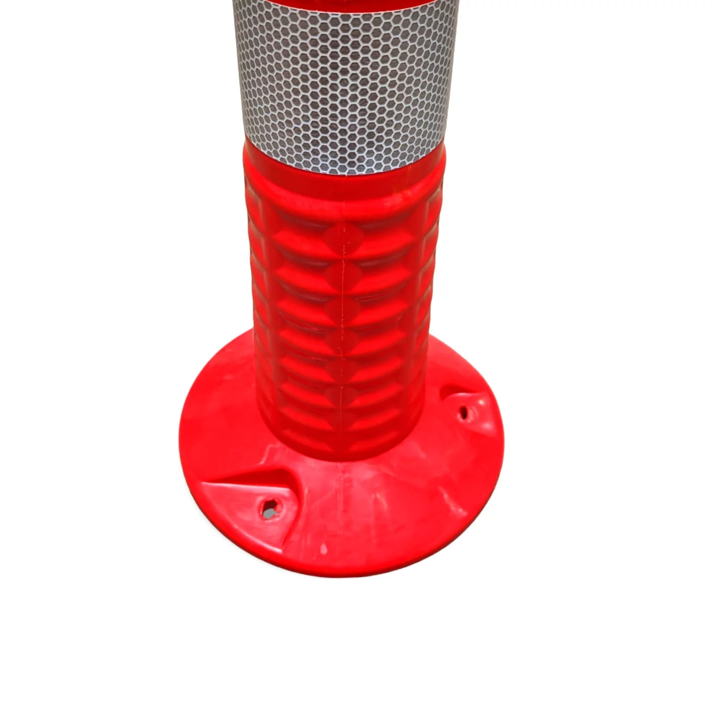 Verkehrspfosten aus Kunststoff Und aus PU FLOMA - Durchmesser 8 cm, Höhe 45 cm - Rot