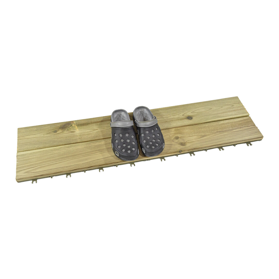 Dřevěná dřevoplastová terasová dlaždice Linea Woodenstyle - délka 118 cm, šířka 30,5 cm, výška 3 cm
