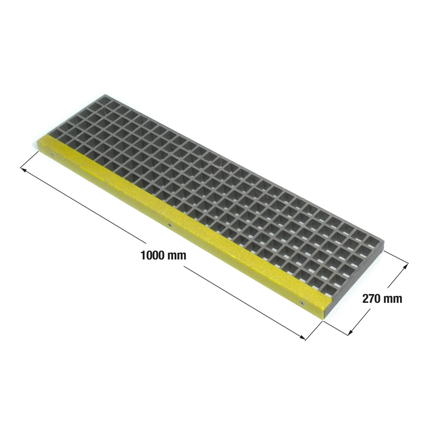 Stopień schodowy kompozytowy GRP FLOMA GrpGr - długość 100 cm, szerokość 27 cm, wysokość 3,8 cm