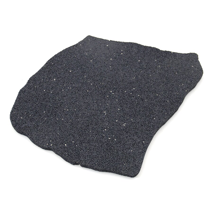 Šedý gumový zahradní nášlap (šlapák) FLOMA Natural Stone (kámen) - délka 53 cm, šířka 45 cm a výška 1,8 cm