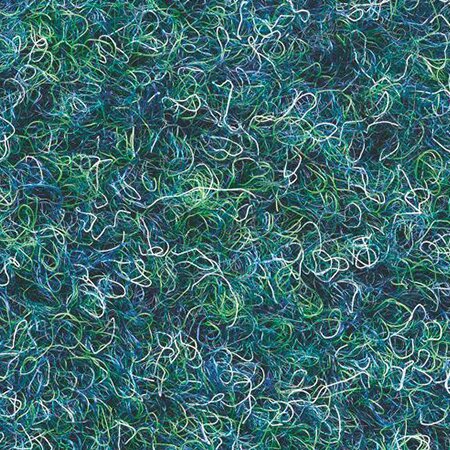 Modro-zelený travní koberec (metráž) s nopy FLOMA Gazon - délka 1 cm, šířka 400 cm a výška 1 cm