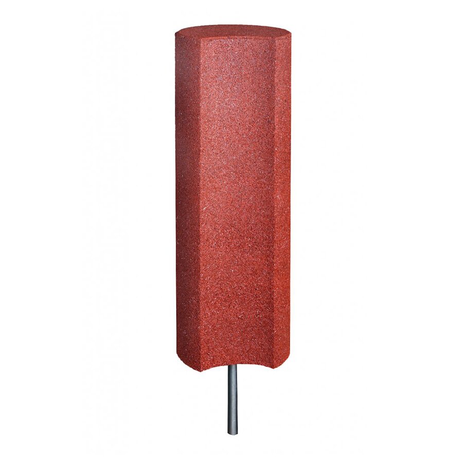 Červená gumová palisáda - průměr 25 cm, výška 100 cm