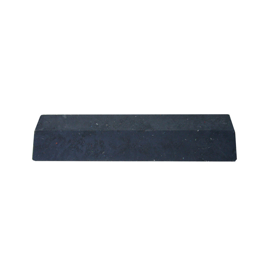 Černý plastový nájezd "nad" pro plastové zátěžové podlahové desky - délka 40 cm, šířka 10 cm a výška 4,3 cm