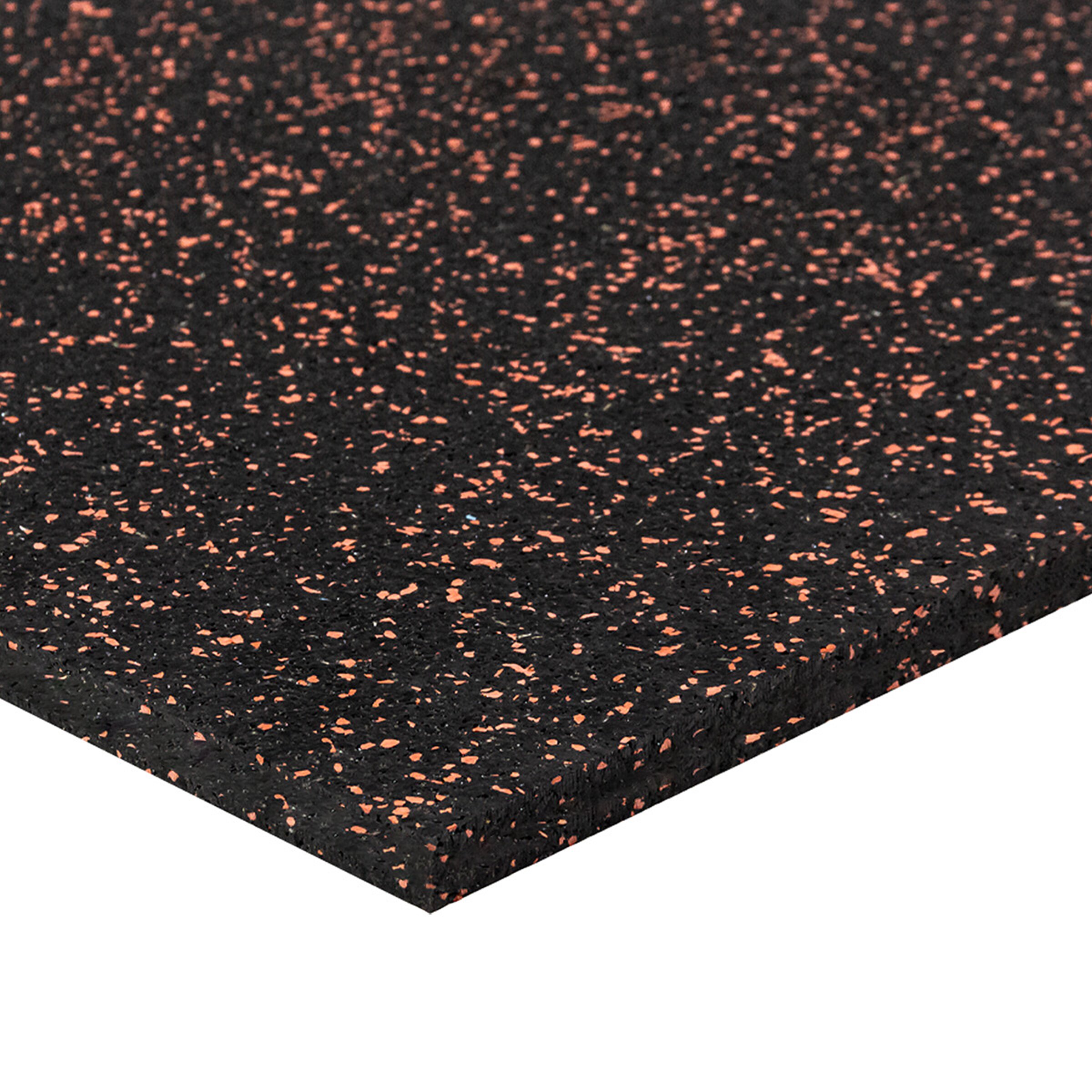 Černo-červená podlahová guma FLOMA FitFlo SF1050 - délka 50 cm, šířka 50 cm, výška 1,6 cm