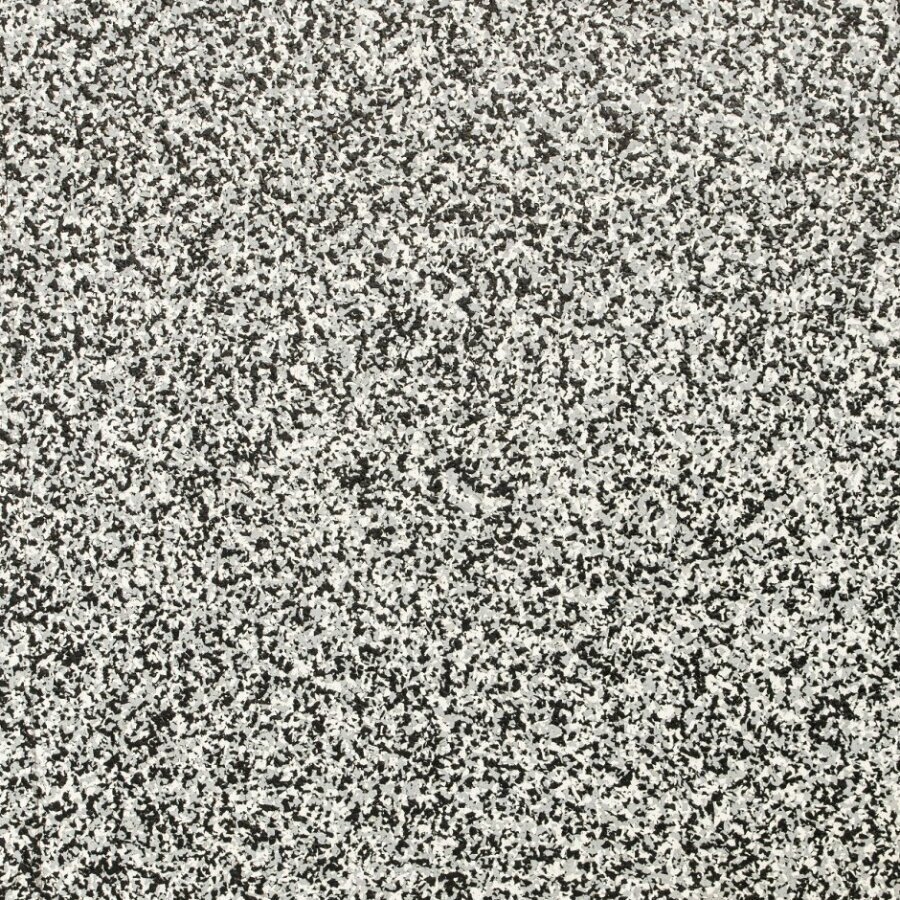 Černo-bílá podlahová guma (puzzle - okraj) FLOMA Sandwich - délka 100 cm, šířka 100 cm, výška 2,8 cm