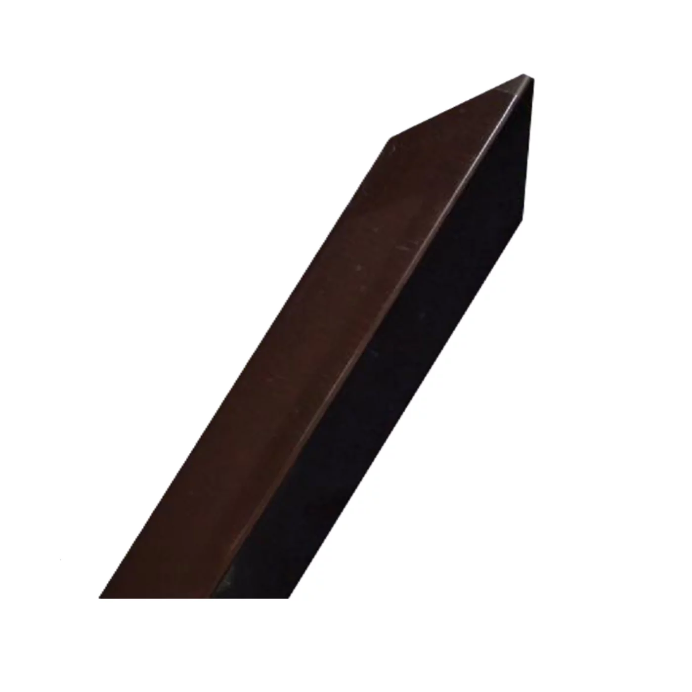 Wandeckenschutz aus Aluminium (L-Profil) - Länge 150 cm, Breite 4,5 cm, Dicke 0,8 mm - brauner