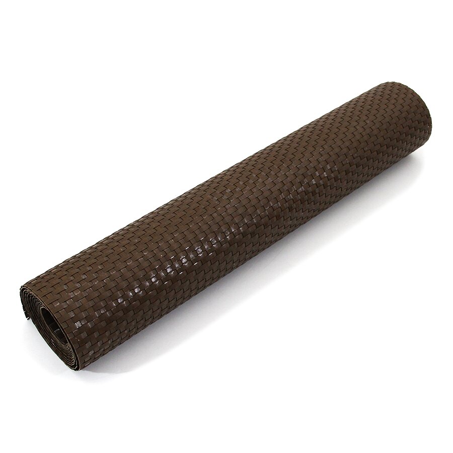Plastová ratanová tieniaca rohož "umelý ratan" (rola) (tmavý orech) - dĺžka 500 cm a výška 75 cm