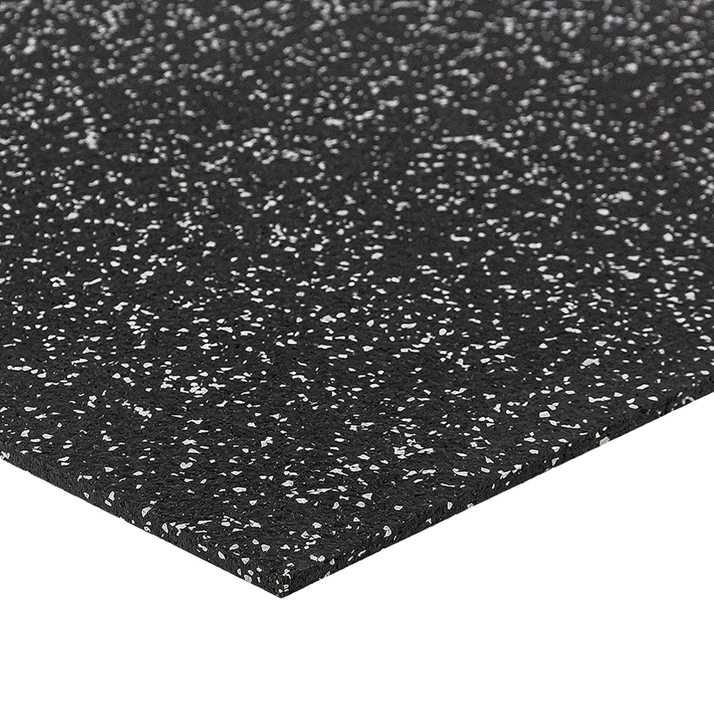 Čierno-sivá podlahová guma (puzzle - stred) FLOMA FitFlo SF1050 - dĺžka 50 cm, šírka 50 cm, výška 0,8 cm