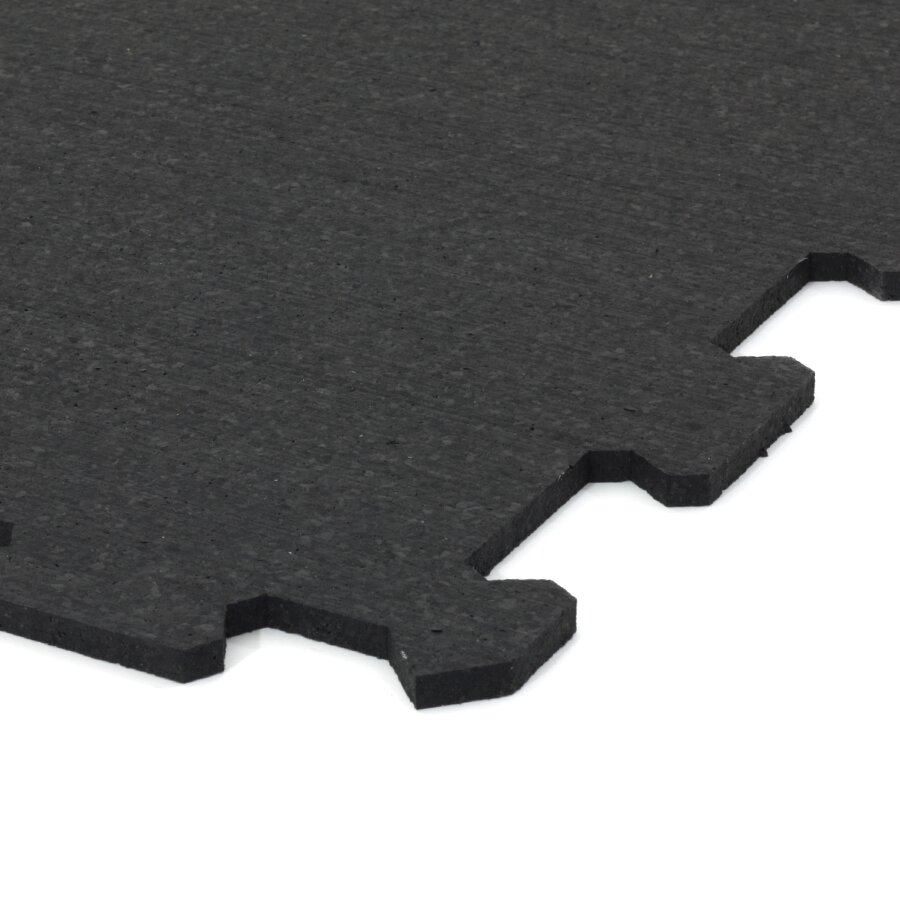 Gumová antivibračná tlmiaca modulová puzzle rohož (stred) FLOMA UniPad S850 - dĺžka 95,6 cm, šírka 95,6 cm a výška 0,8 cm