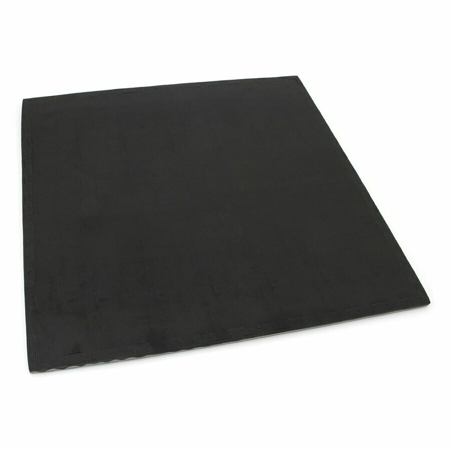 Černo-šedé oboustranné puzzle modulové tatami - délka 100 cm, šířka 100 cm a výška 2 cm
