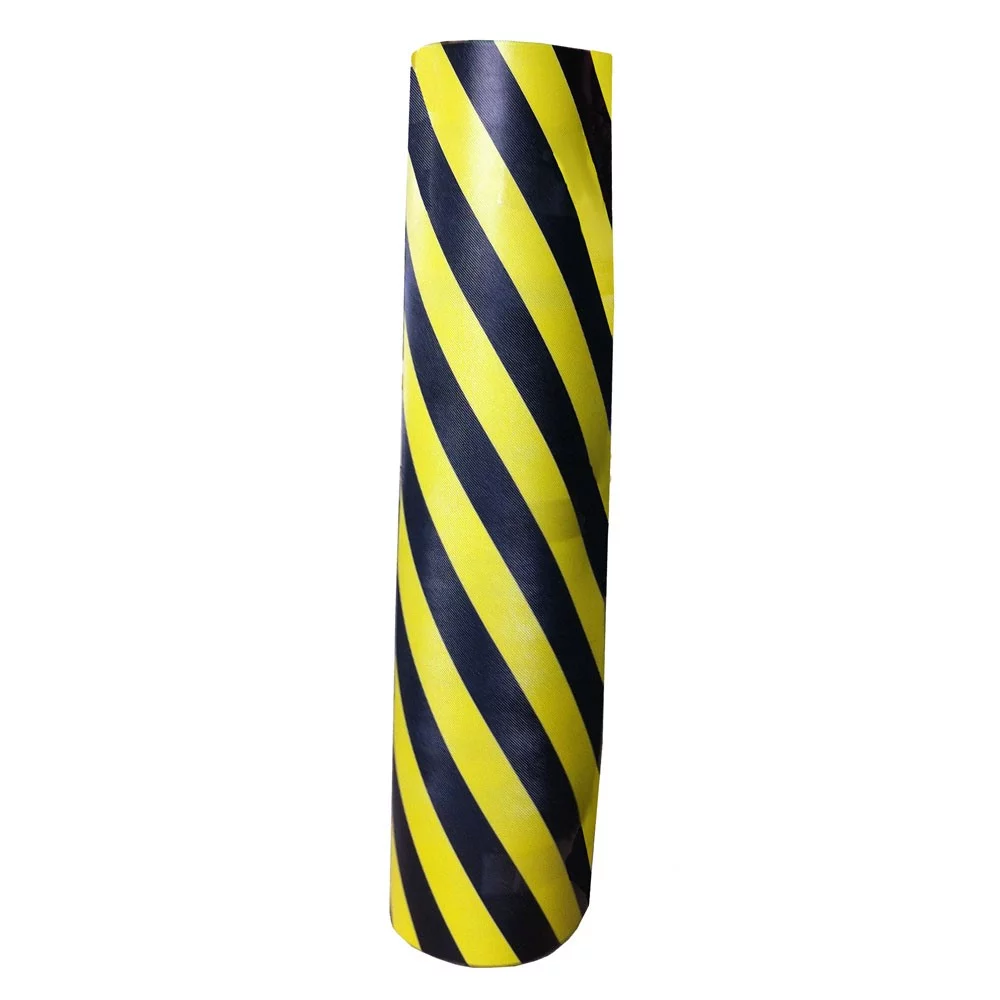 Wandschutz aus Schaumstoff (Streifen) - Länge 150 cm, Höhe 100 cm, Dicke 1 cm - gelb-schwarzer