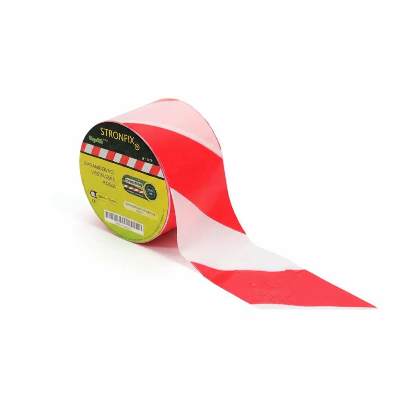 Bílo-červená vytyčovací páska - délka 500 m, šířka 7,5 cm