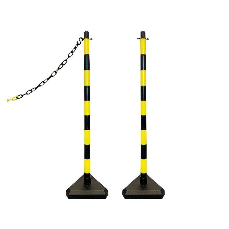 Čierno-žltý plastový vymedzovací stĺpik SCV - výška 110 cm