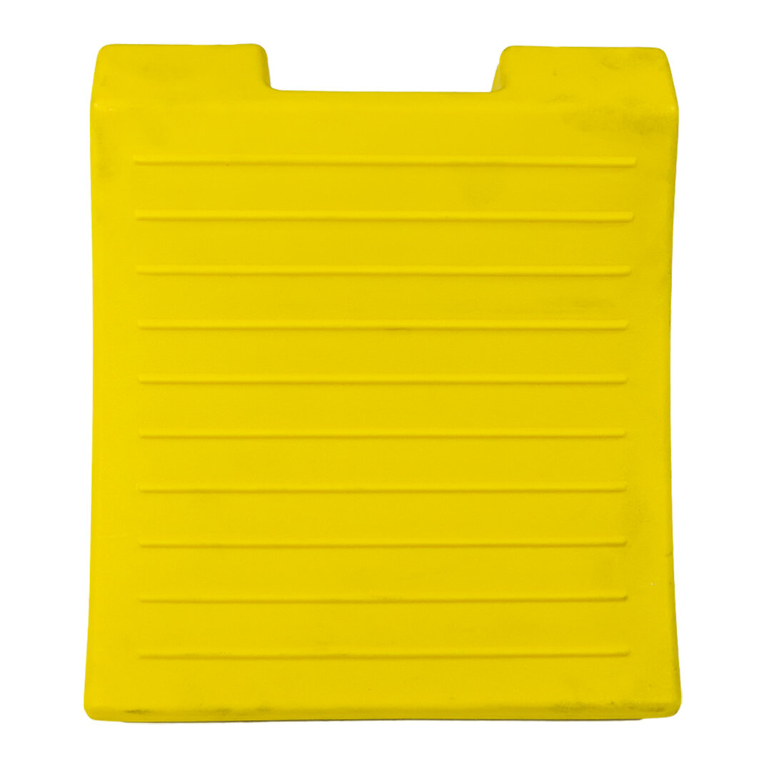 Žltý plastový zakladací klin MC3009 - dĺžka 38 cm, šírka 38 cm, výška 28,5 cm