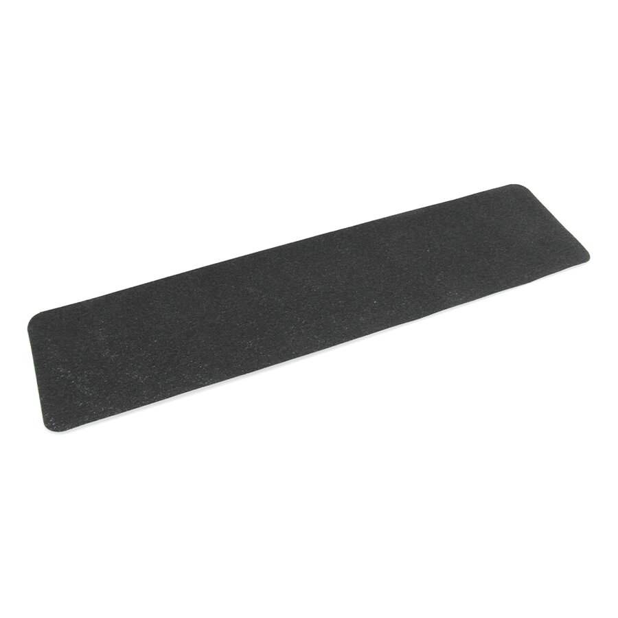 Černá korundová protiskluzová páska (pás) FLOMA Standard - délka 15 cm, šířka 61 cm a tloušťka 0,7 mm