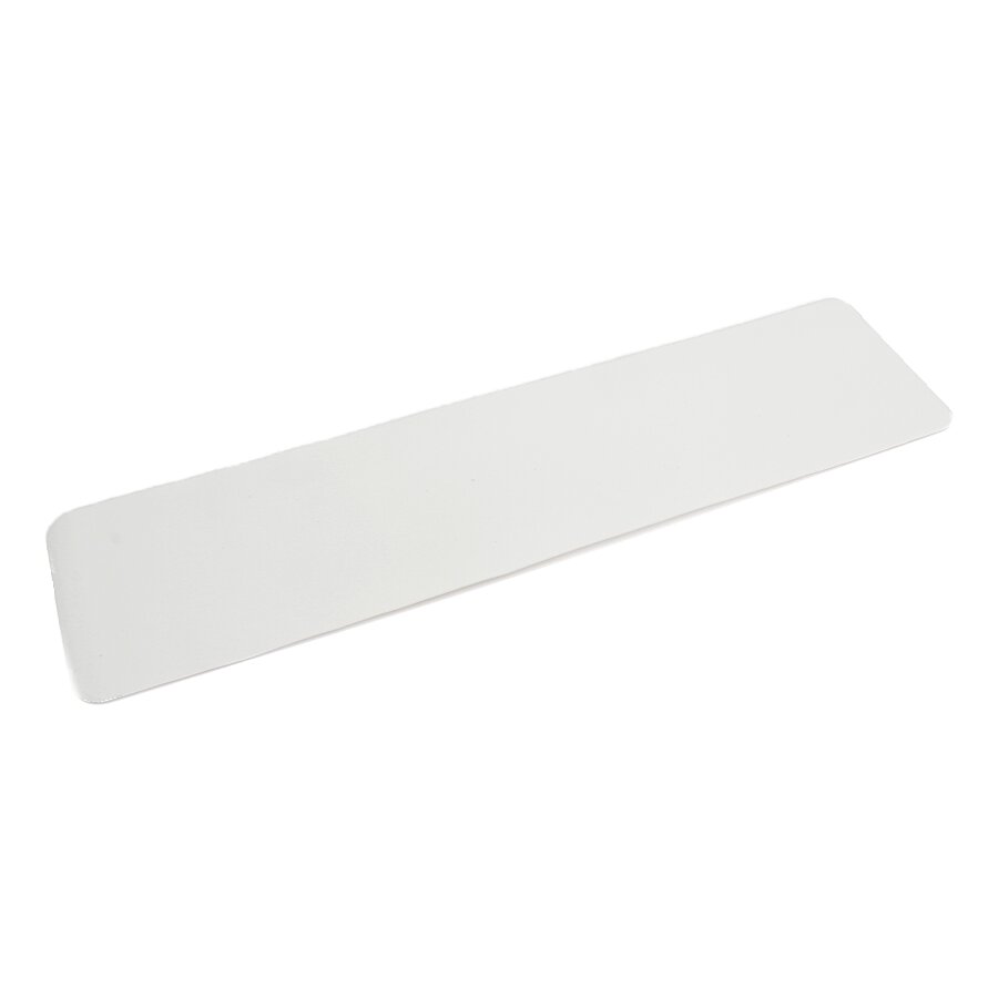 Bílá korundová protiskluzová páska (pás) FLOMA Standard - délka 15 cm, šířka 61 cm, tloušťka 0,7 mm