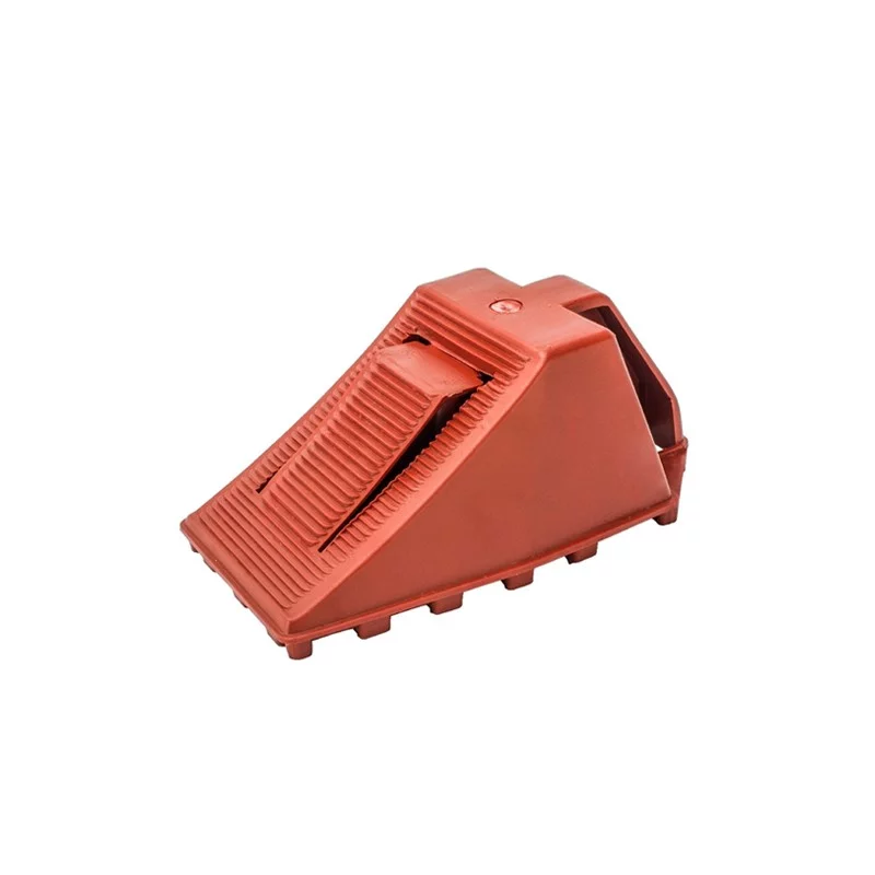 Sicherer Radkeil aus Stahl Und aus Kunststoff - Breite 10 cm, Höhe 9 cm - brauner