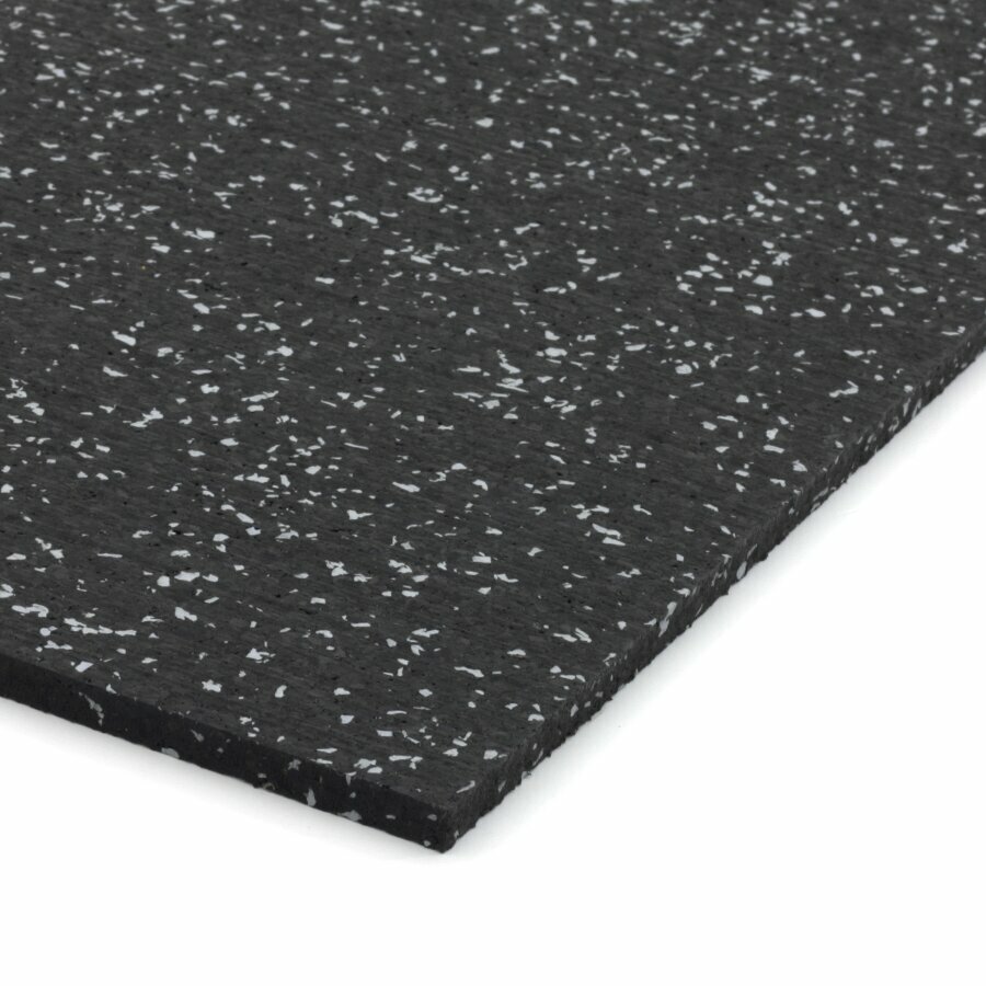 Čierno-sivá podlahová guma (doska) FLOMA IceFlo SF1100 - dĺžka 200 cm, šírka 100 cm a výška 1,6 cm