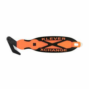 Oranžový plastový bezpečnostný nôž KLEVER XCHANGE XC-30
