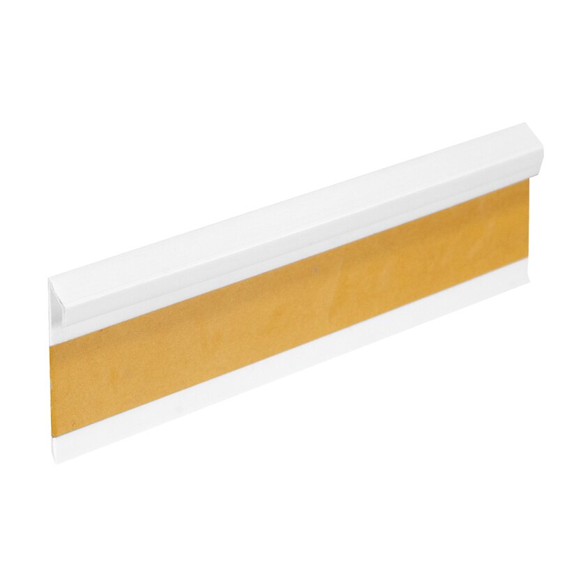 Biela PVC vinylová soklová podkladná lišta Fortelock - dĺžka 250 cm, šírka 5 cm a hrúbka 0,7 cm