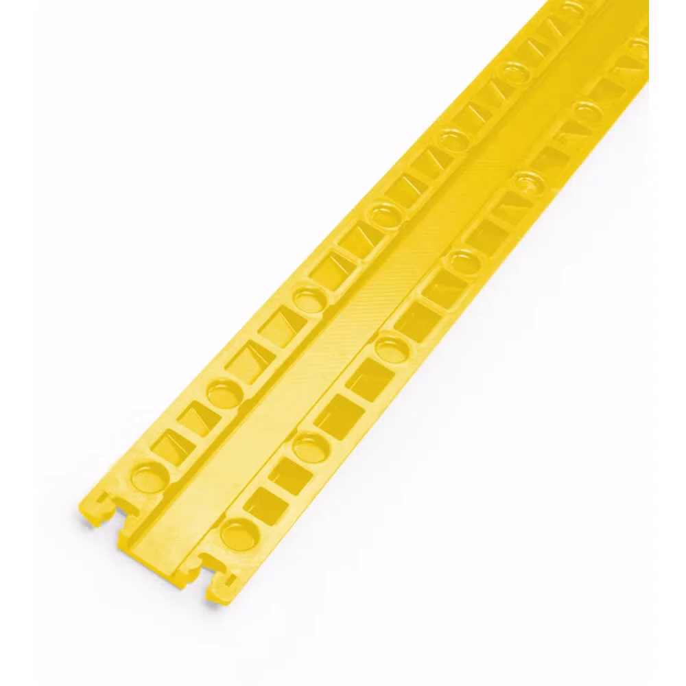 Verdrahtete Kabelbrücke aus Kunststoff - Länge 100 cm, Breite 14 cm, Höhe 2 cm - gelbe