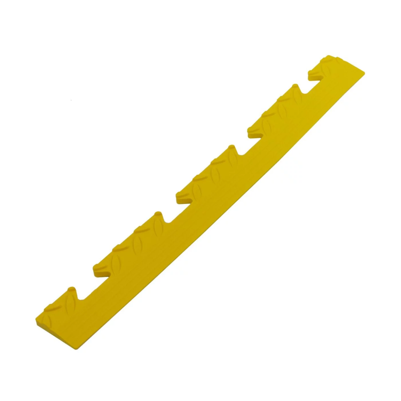 Žltý plastový PVC nájazd &quot;samica&quot; pre dlažby Tenax (diamant) - dĺžka 48 cm, šírka 5,1 cm, výška 0,8 cm