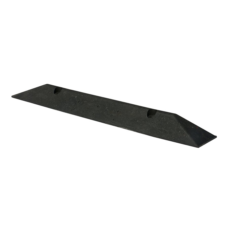 Čierny plastový parkovací doraz Carstop - dĺžka 78 cm, šírka 10 cm, výška 6 cm