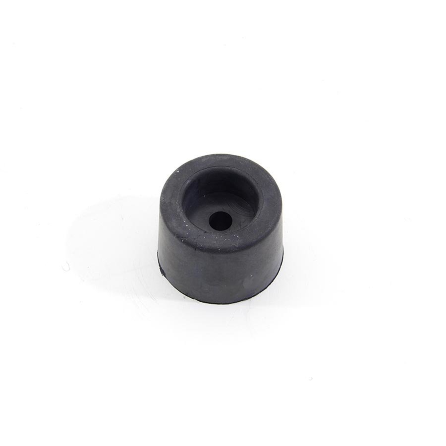 Černý gumový kónický doraz s dírou pro šroub FLOMA - průměr 5 cm, výška 3,5 cm