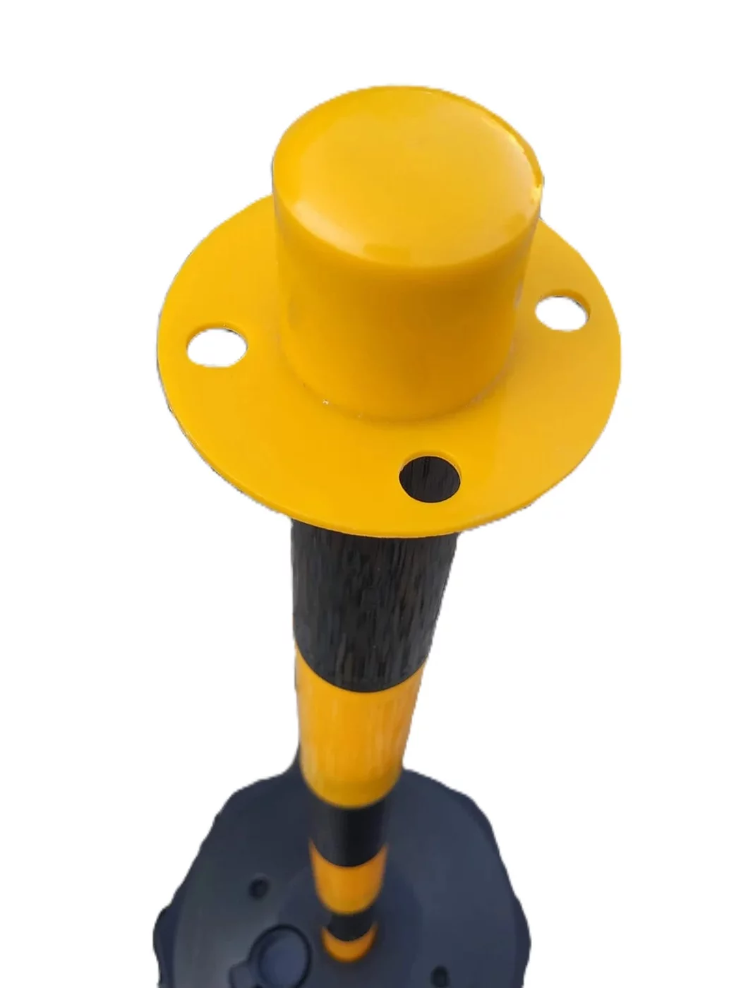Černo-žlutý plastový skládací sloupek - průměr 4 cm, výška 90 cm