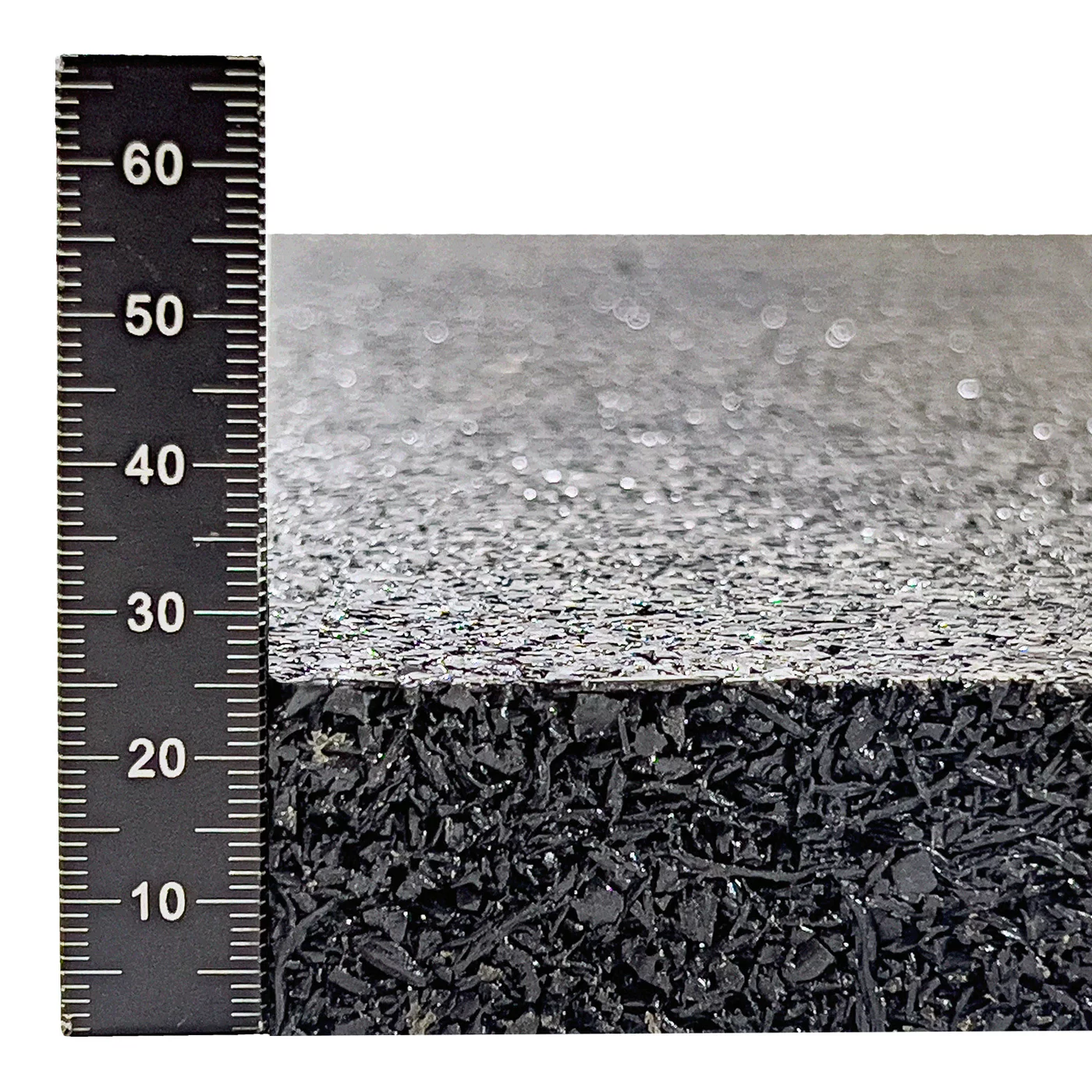 Antivibračná elastická tlmiaca rohož (doska) zo zmesi granulátu a drásaniny FLOMA UniPad FS700 - dĺžka 200 cm, šírka 100 cm, výška 2,5 cm
