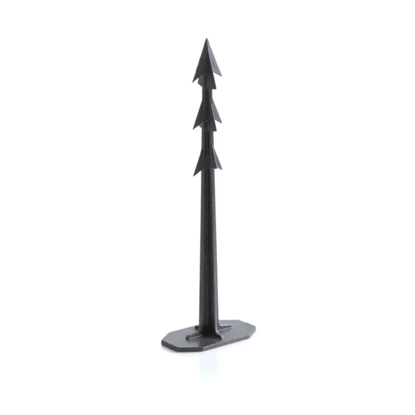 Erdnägel aus Kunststoff - Länge 6,7 cm, Breite 3,8 cm, Höhe 20,9 cm - Schwarz