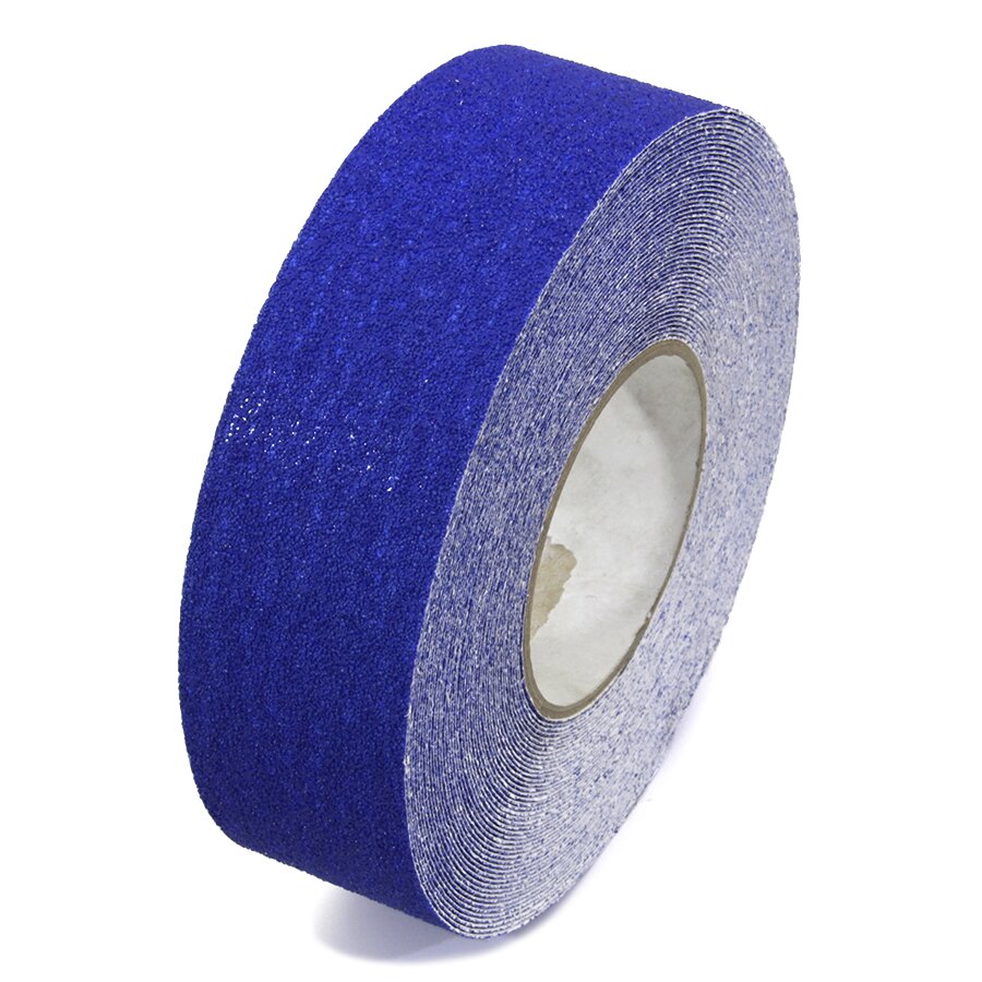 Modrá korundová voděodolná protiskluzová páska FLOMA Marine - délka 18,3 m, šířka 5 cm, tloušťka 1 mm