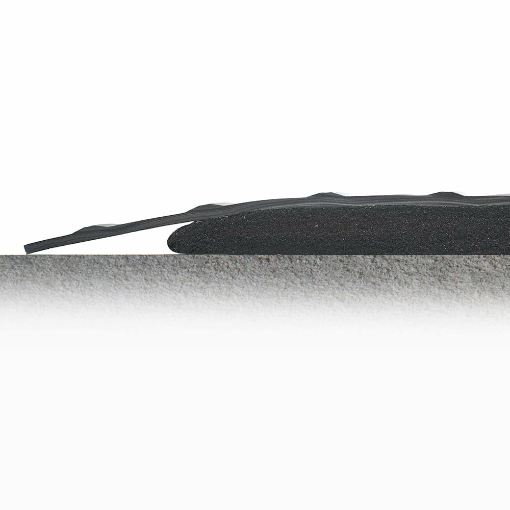 Černo-žlutá gumová protiúnavová laminovaná rohož - délka 300 cm, šířka 90 cm a výška 1,5 cm