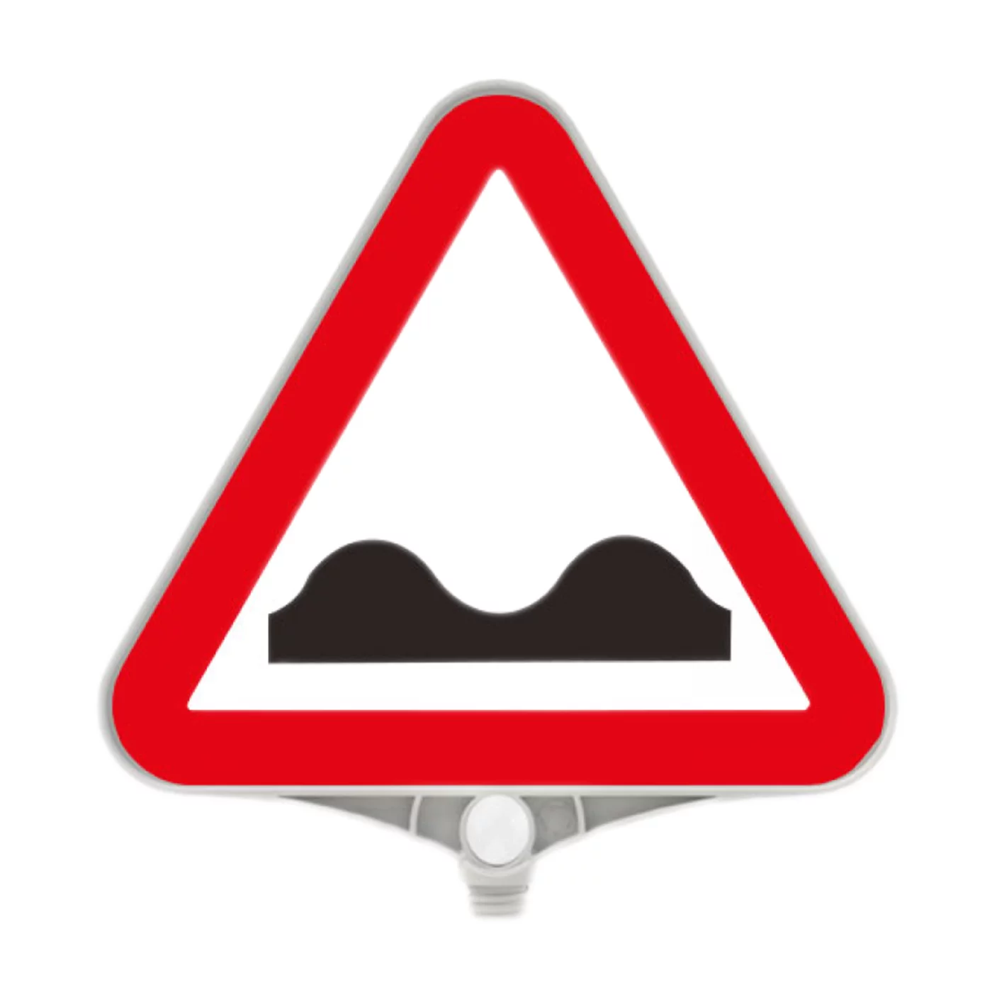 Verkehrszeichen aus Kunststoff Und (PPC) &quot;Unebene Fahrbahn&quot; FLOMA - Breite 39 cm, Höhe 39 cm